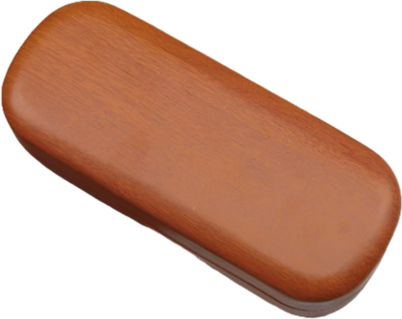 Vintage Wood Glasses Case &ndash; Hard Shell Eyewear Storage Box | Fashionable Handcrafted Wood Grain Eyeglass Case for Men Women, Protective Holder for Spectacles, Sunglasses, Office Desk, Gift Use