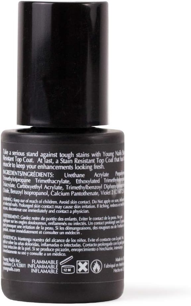 Young Nails Stain Resistant Gel Top Coat, 0.34 Fl Oz (Pack of 1), (PO10SRRTC) image number 5
