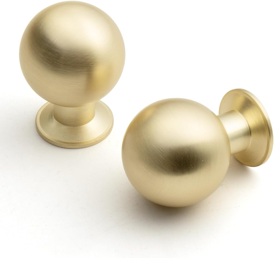 BEILEIOU Antique Brass Cabinet Knobs Classic Vintage Retro Drawer Knobs Kitchen Cupboard Bathroom Dresser Cabinet Hardware Handles Zinc Alloy (2, Antique Brass, Knob)