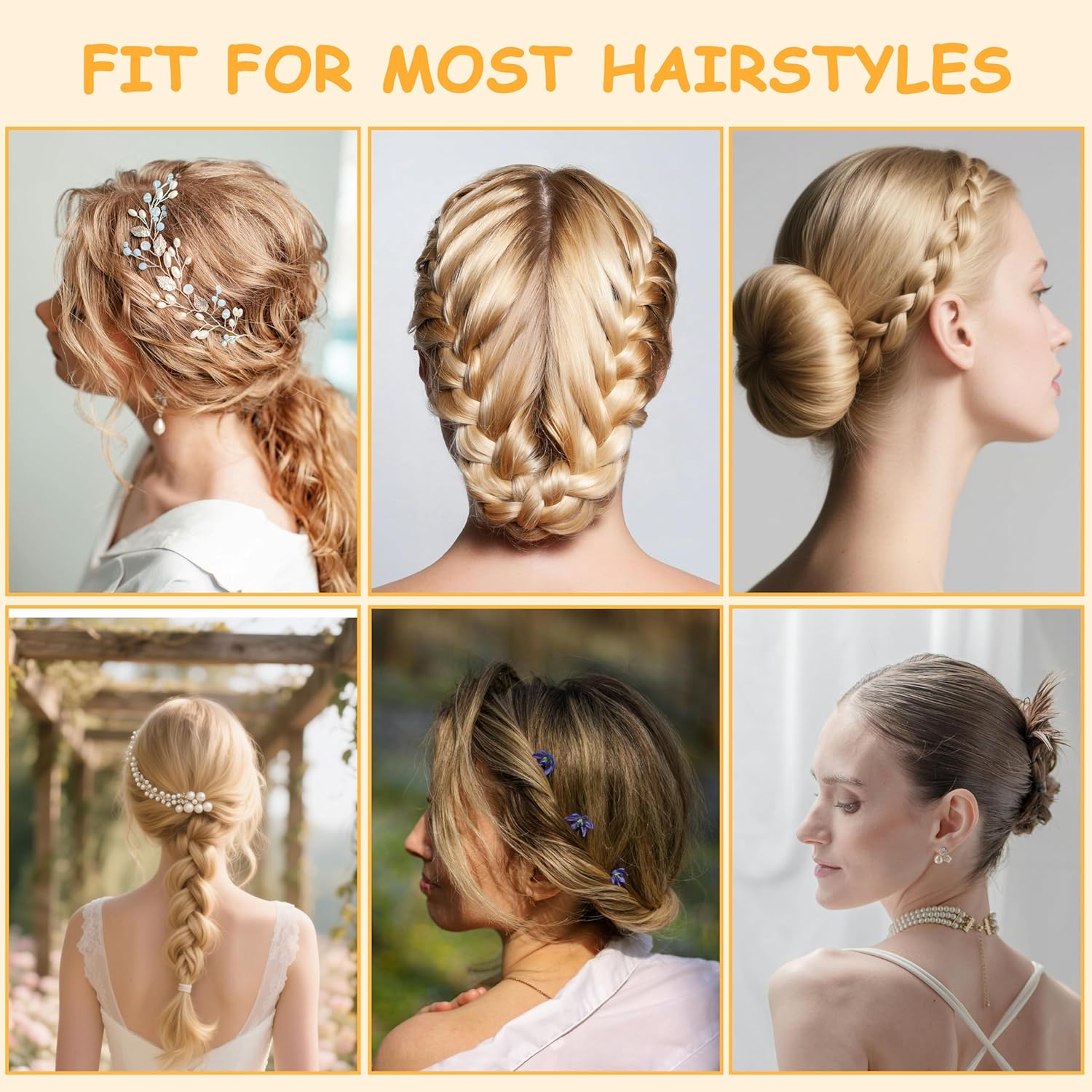 MOSTFUN Pack of 500 Hair Pins, Bobby Pins Set, French U-Hair Clips, 2 Inch / 2.36 Inch, Hair Pins for 2 Inch / 2.75 Inch, Transparent Hair Scrunchie with Storage Box for Women and Girls (Golden) image number 4