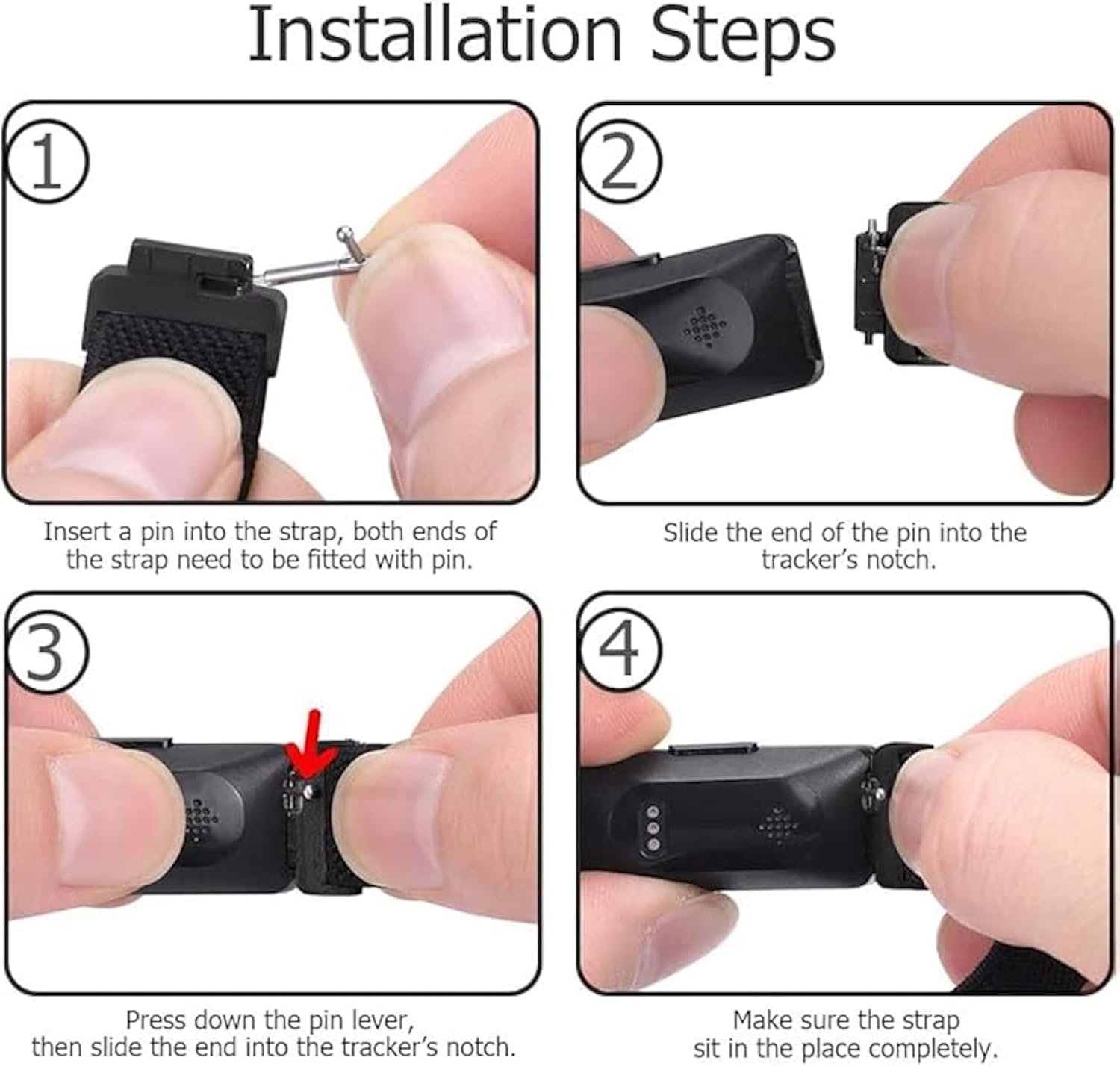 NEO+ Elastic Replacement Wristband Compatible with Fitbit Inspire 3/2 No Tracker - Pink image number 6