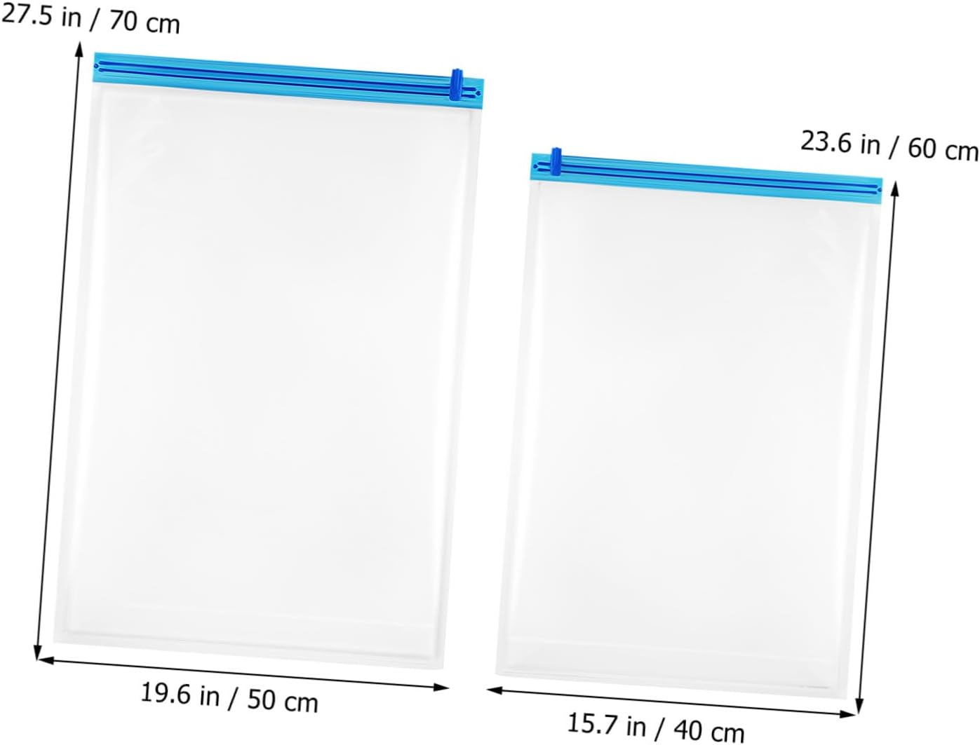 SOLUSTRE 12Pcs Vacuum Sealer Bags Compression Packing Travel Space Saver for Luggage for Business Travel image number 2