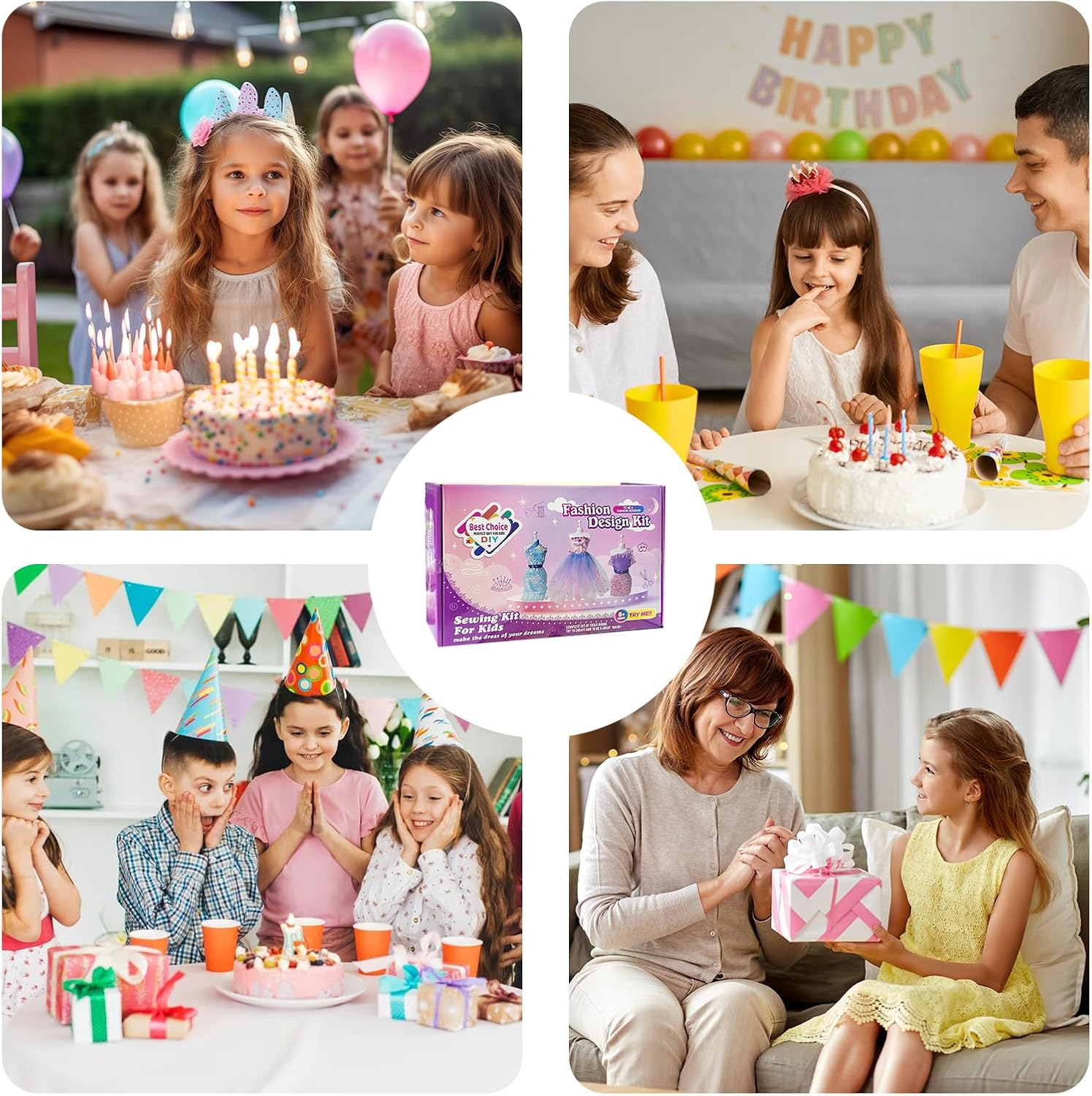 MEIYUETAOSI 600+ Pcs Fashion Design Kit for Girls, Creativity DIY Arts and Crafts Sewing Kit, Doll Clothes Sewing with Mannequins for Kids Ages 8-12+ Birthday Girls Gift image number 6