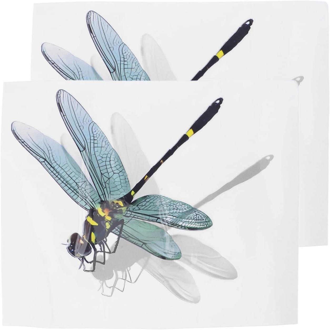 OSALADI Realistic 3D Insect Car Sticker Wall Decor Dragonfly Decals Easy Apply
