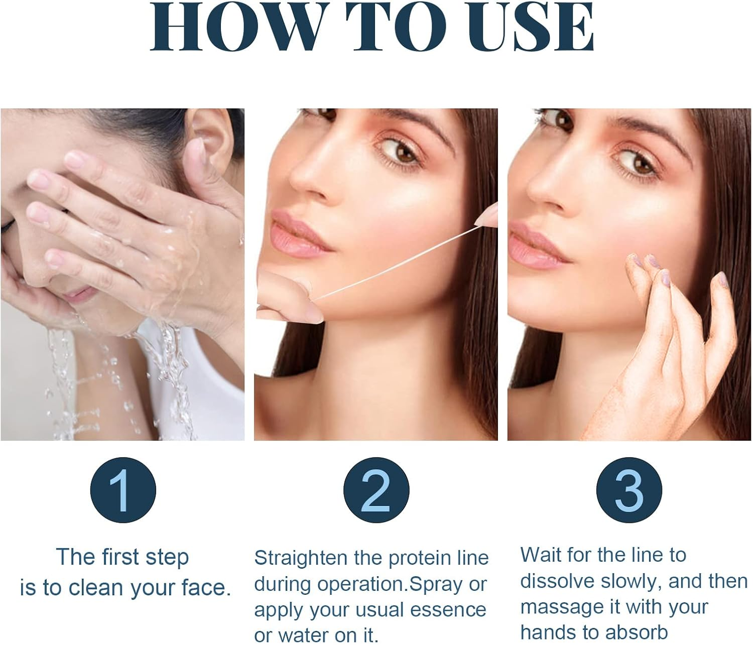 Protein Lift Line Skin -Wrinkle V-Face Firming Lifting Sagging Facial Contour ALKOY image number 6