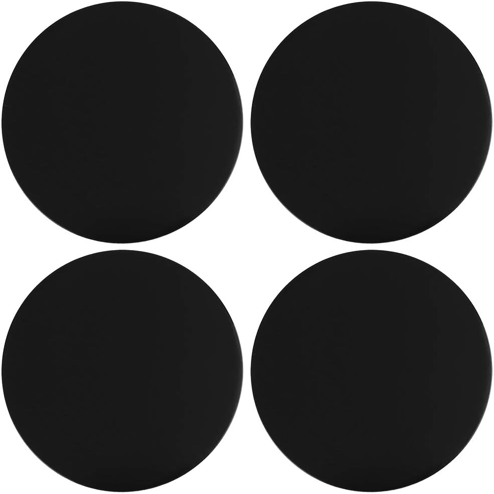 X AUTOHAUX 50Mm Black Car Wheel Center Hub Caps Emblem Badge Decal Sticker 4Pcs image number 2