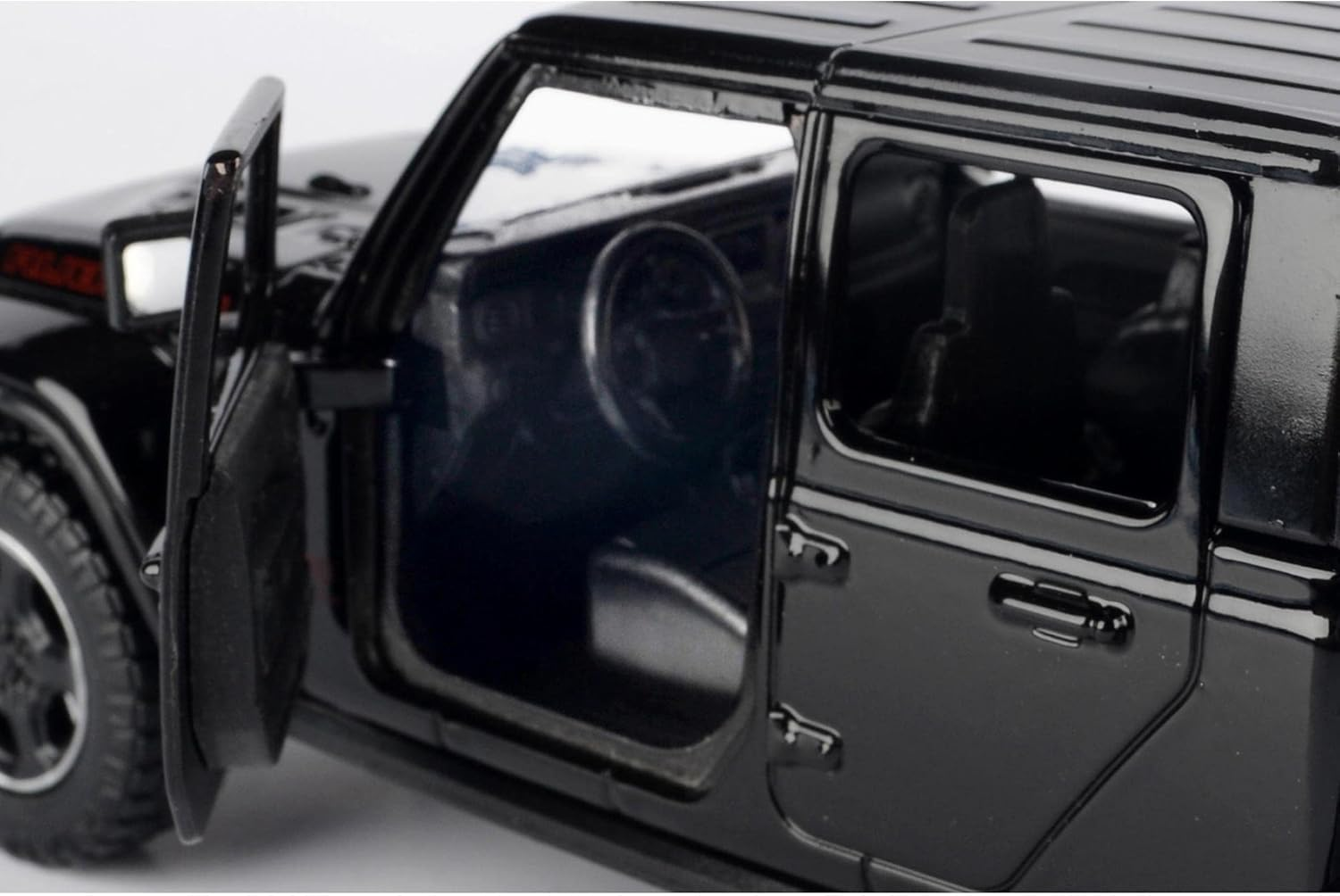 2021 Gladiator Rubicon (Closed Top) Pickup Truck Black 1/24-1/27 Diecast Model Car by Motormax 79368 image number 2