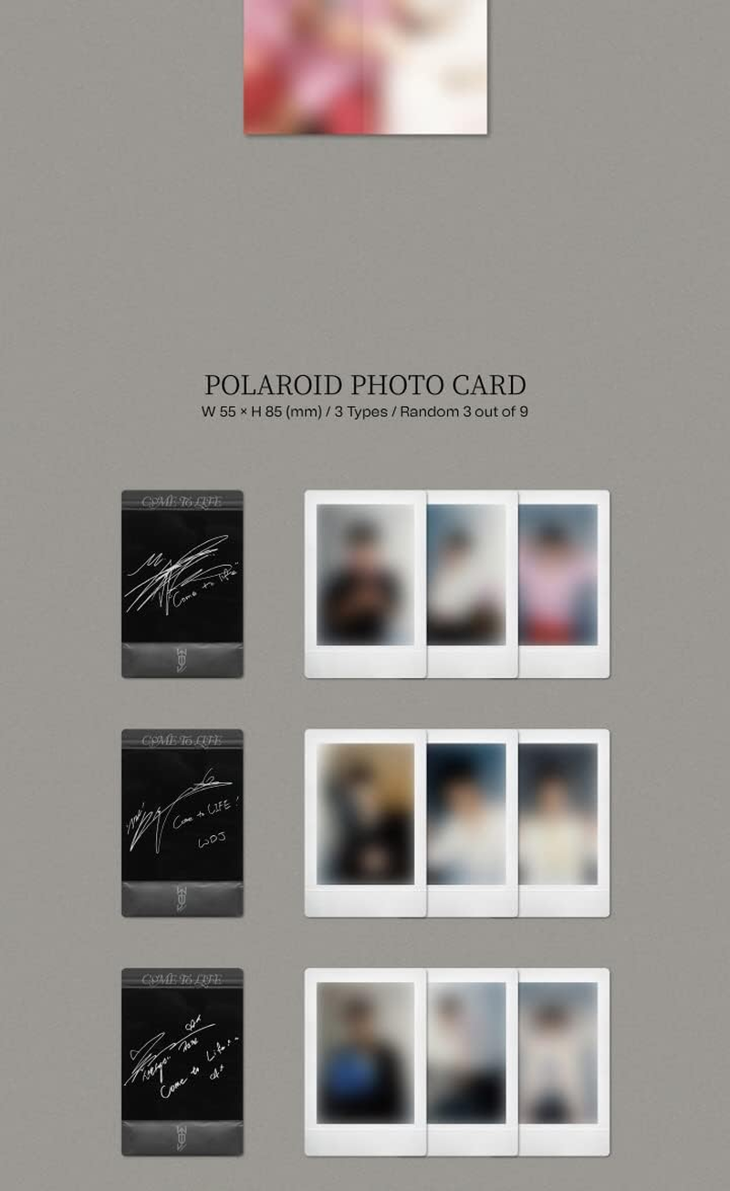 SHINHWA WDJ COME to LIFE 1St Mini Album Cd+1P Folding Poster on Pack+92P Photobook+3P Polaroid Photocard+Tracking Sealed image number 1