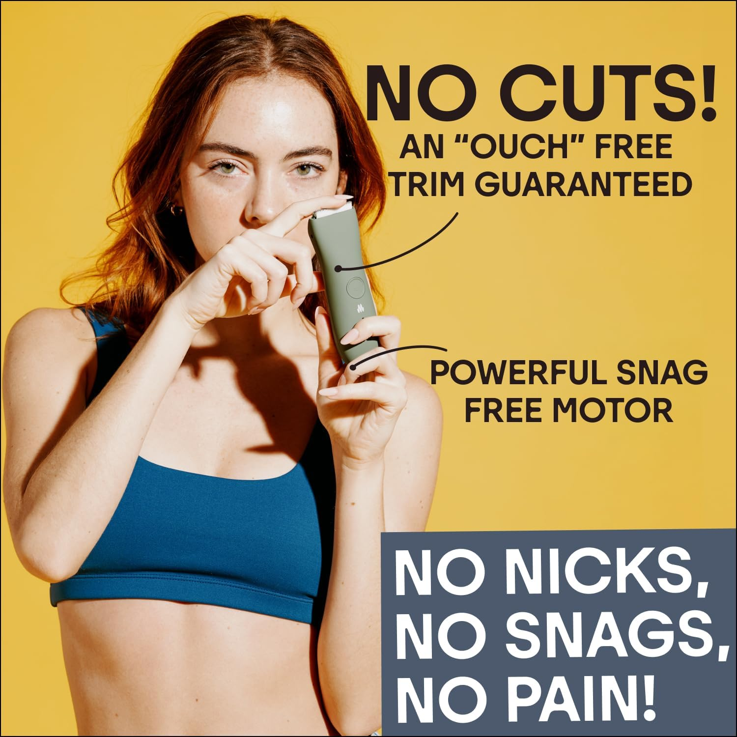 MERIDIAN the Trimmer Premium - Body Hair Trimmer & Electric Shaver for Men and Women for Pubic Hair, Chest, Legs & Bikini Line, Waterproof & Rechargeable, Sky image number 1