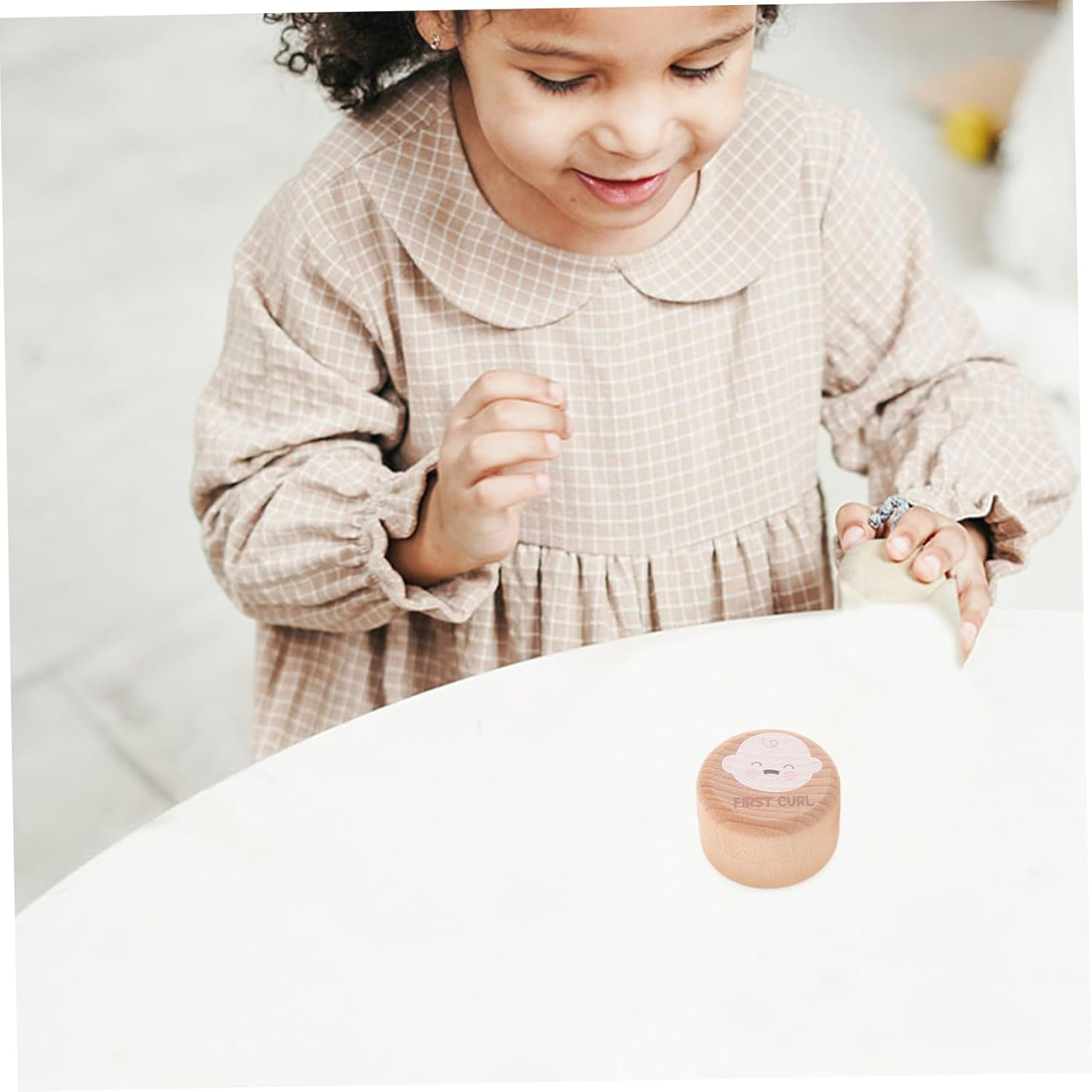 Sosoport Wooden Baby Tooth Keepsake Box Toddler Teeth Collection Container Boys Girls Newborn Memory Case 2Pcs Set Souvenir image number 6