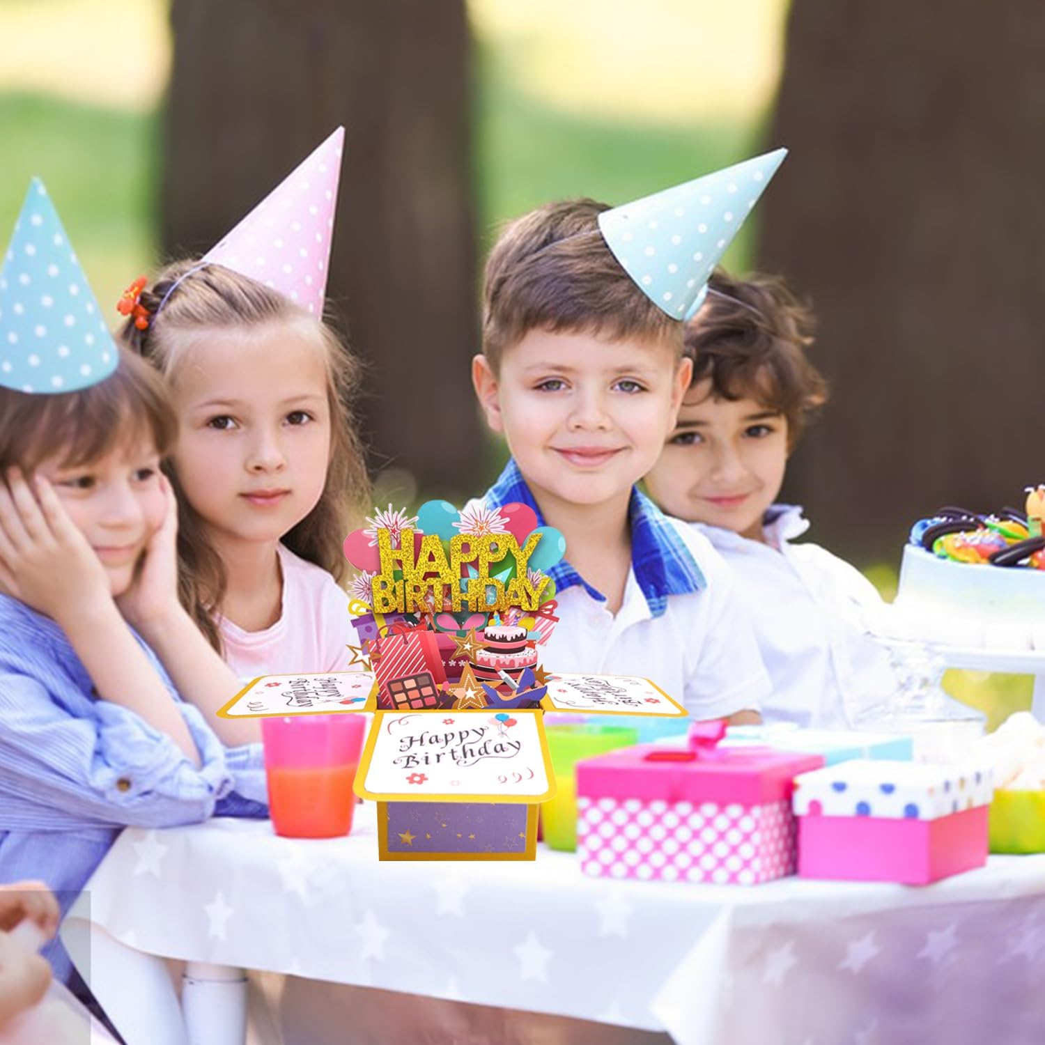 Funny Happy Birthday Pop up Card, Sweet 3D Birthday Gift Box for Adults and Kids with Envelopes, Unique Handmade Foldable Celebration Cards for Daughter, Son, Mom, Dad, Friend - Happy Birthday Card image number 6