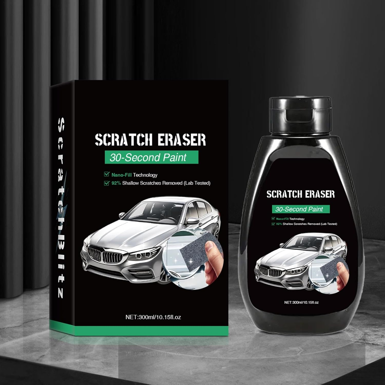 Car Scratch Remover - Multifunctional Auto Scratch Remover | 300Ml Portable Repairing Accessories, Automotive Buffing Tool for Trucks