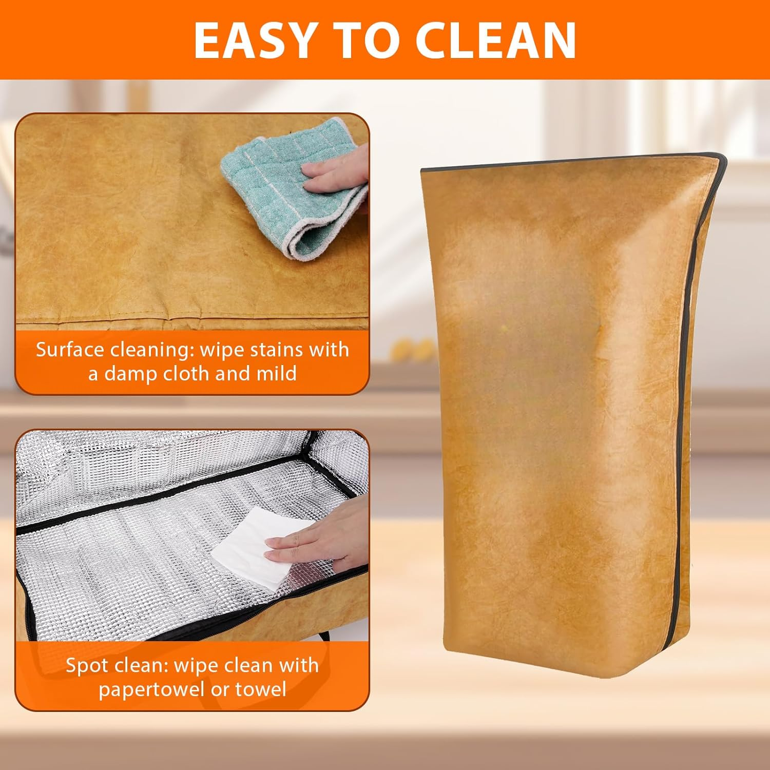 BBQ Blanket for Resting Meat, Insulated Brisket Blanket Meat Resting Bag for Smoking, Smoker BBQ Resting Blanket with Wide Mouth for Large Brisket/Beef, Cold and Heat Insulation Bag for Food (21 In) image number 5