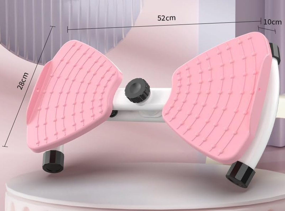 Waist Twister Machine with Resistance Bands, 300 Lbs Weight Capacity, Non-Slip Twist Board, Noiseless Ab Twister for Belly Fat Loss, Home Gym Equipment for Women/Men