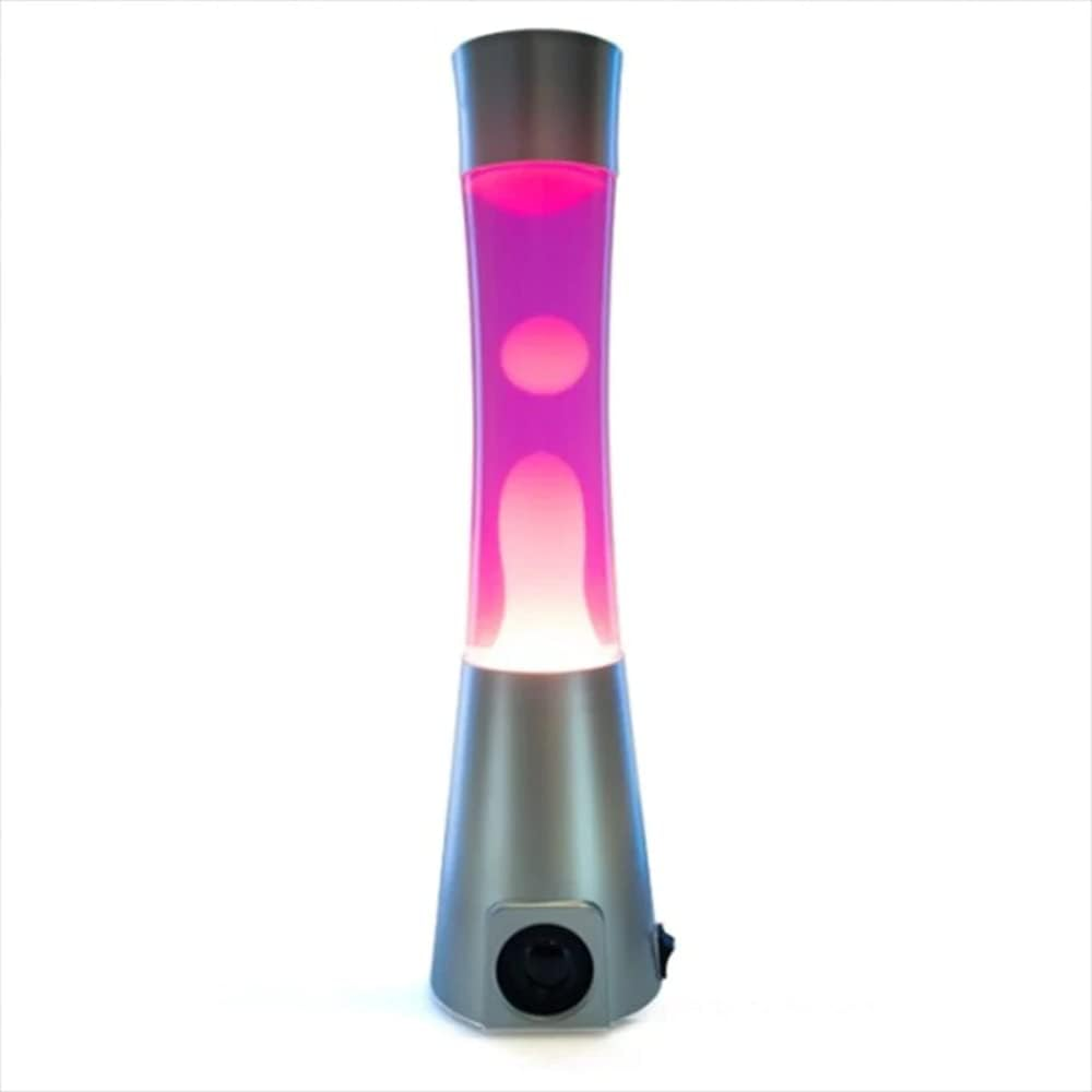 MDI Motion Lamp with Bluetooth Speaker, Silver/Pink/White
