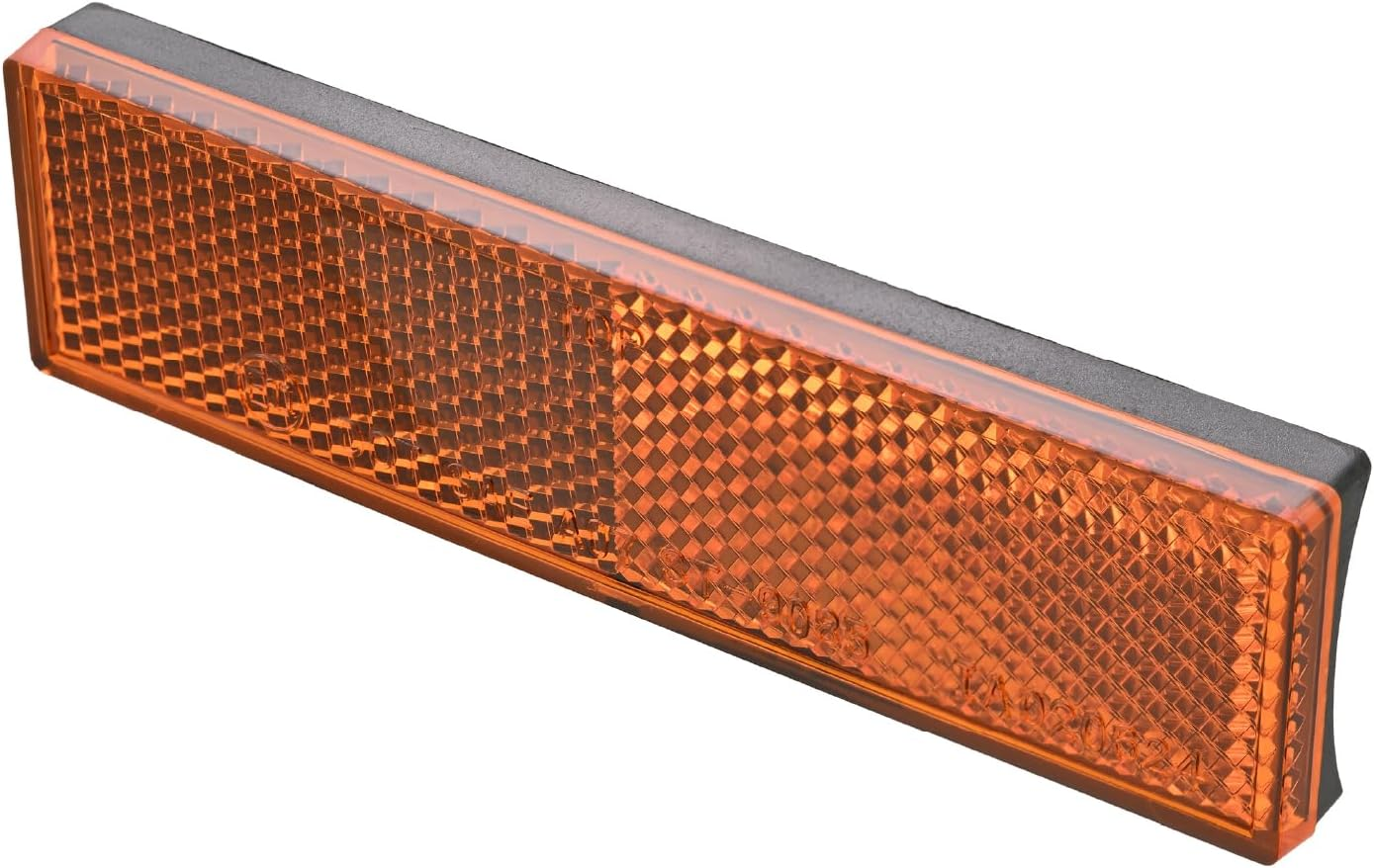 Daytona 48501 Motorcycle Reflector, for Vehicle Inspections, Sides, Front, Universal Reflector, Rectangle, Double-Sided Tape, Fork Mount, Amber, L image number 4