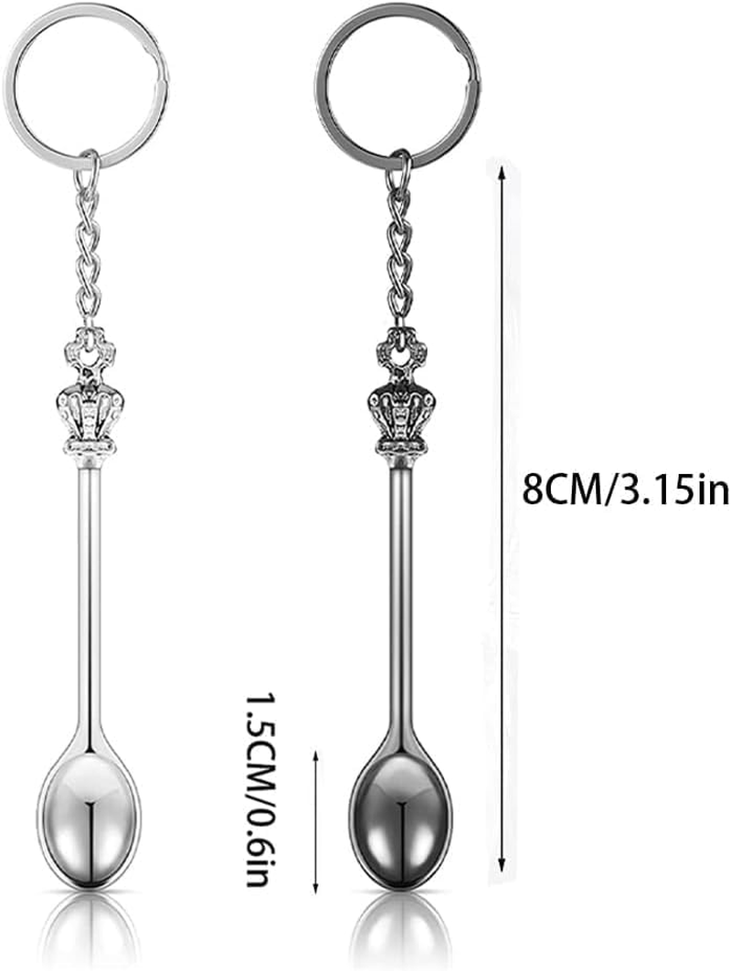 FRAINBOWZ Mini Spoons,Set of 4 Mini Shovel Spoon,Tiny Coffee Spoons,Pendants Necklace Vials for Measuring Spices, Glitter Powder, Coffee, Cake, Filling Bottles（Grey + Silver） image number 5