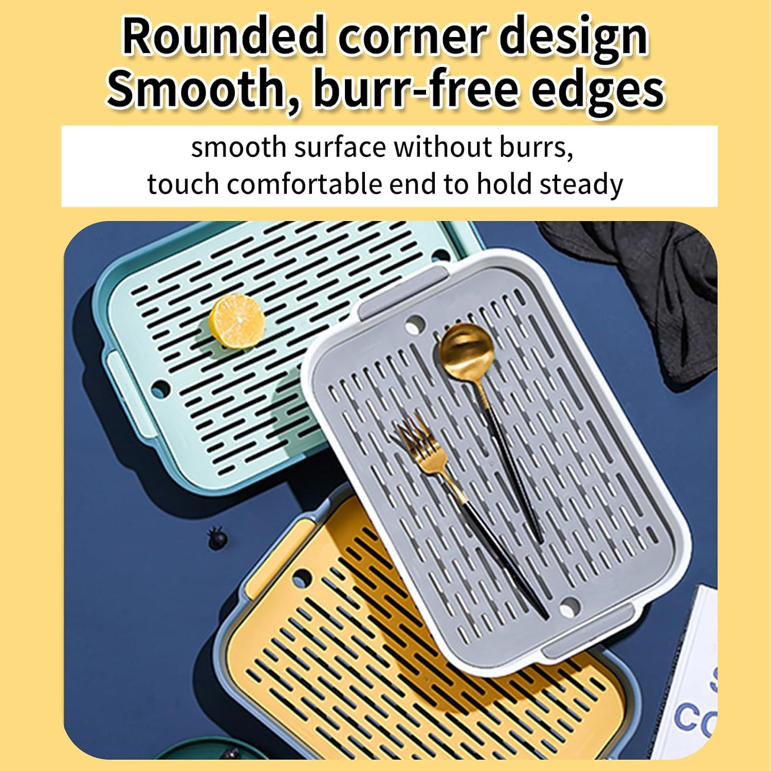 Rabbit Litter Box Pet Toilet Tray Plastic Waste Pan Easy to Clean Reusable Small Animal Potty for Bunny Guinea Pig Chinchilla Hamster Indoor Cage Training Use(White,Small) image number 2