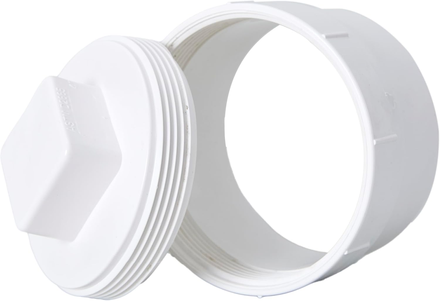 3" Pvc Sewer Cleanout Adapter with Plug Pipe Cover Cap Fitting,Pvc Dwv Flush Sewer Cleanout Cap for Drainage Piping System (3 Inch)