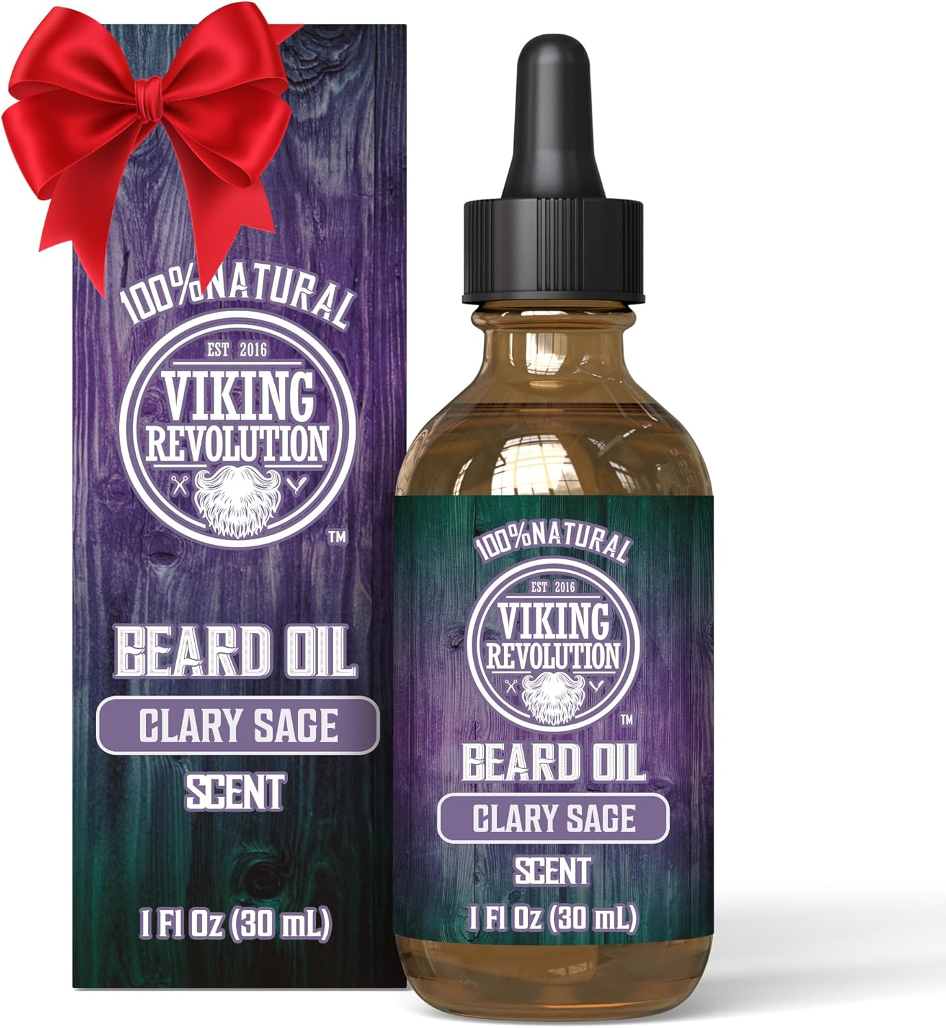 Viking Revolution - Beard Oil - Natural Beard Oil Men with Argan & Jojoba Oil - Softens, Smooths & Strengthens - Gifts for Men - Spiced Vanilla - 30Ml image number 5