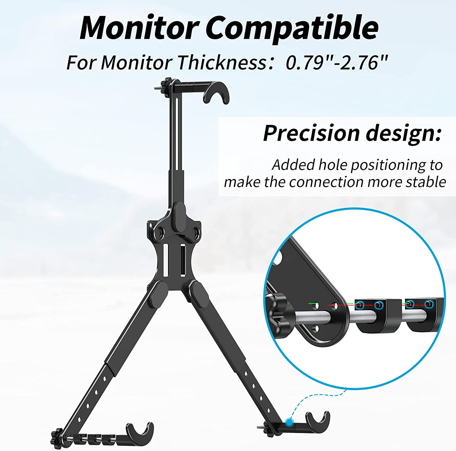 MOUNTUP Universal VESA Mount Adapter Kit, Non-Vesa Monitor Mounting Adapter for 19 to 32 Inch Computer Screens,Vesa Bracket 75X75Mm/100X100Mm Compatible, Max Load 17.6Lbs, MU0045-AU image number 1
