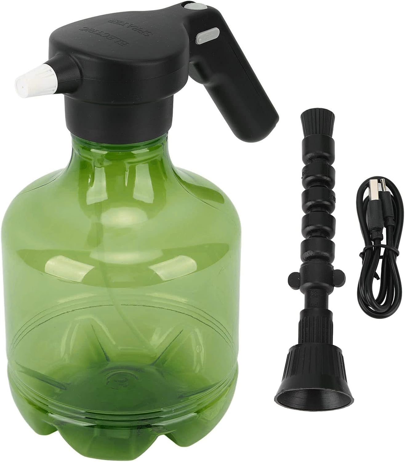 Automatic Garden Sprayer Bottles, Electric Watering Plant Spray Bottle Rechargeable 800 Mah Automatic Spray Rotating Nozzle for Garden (Green) image number 2