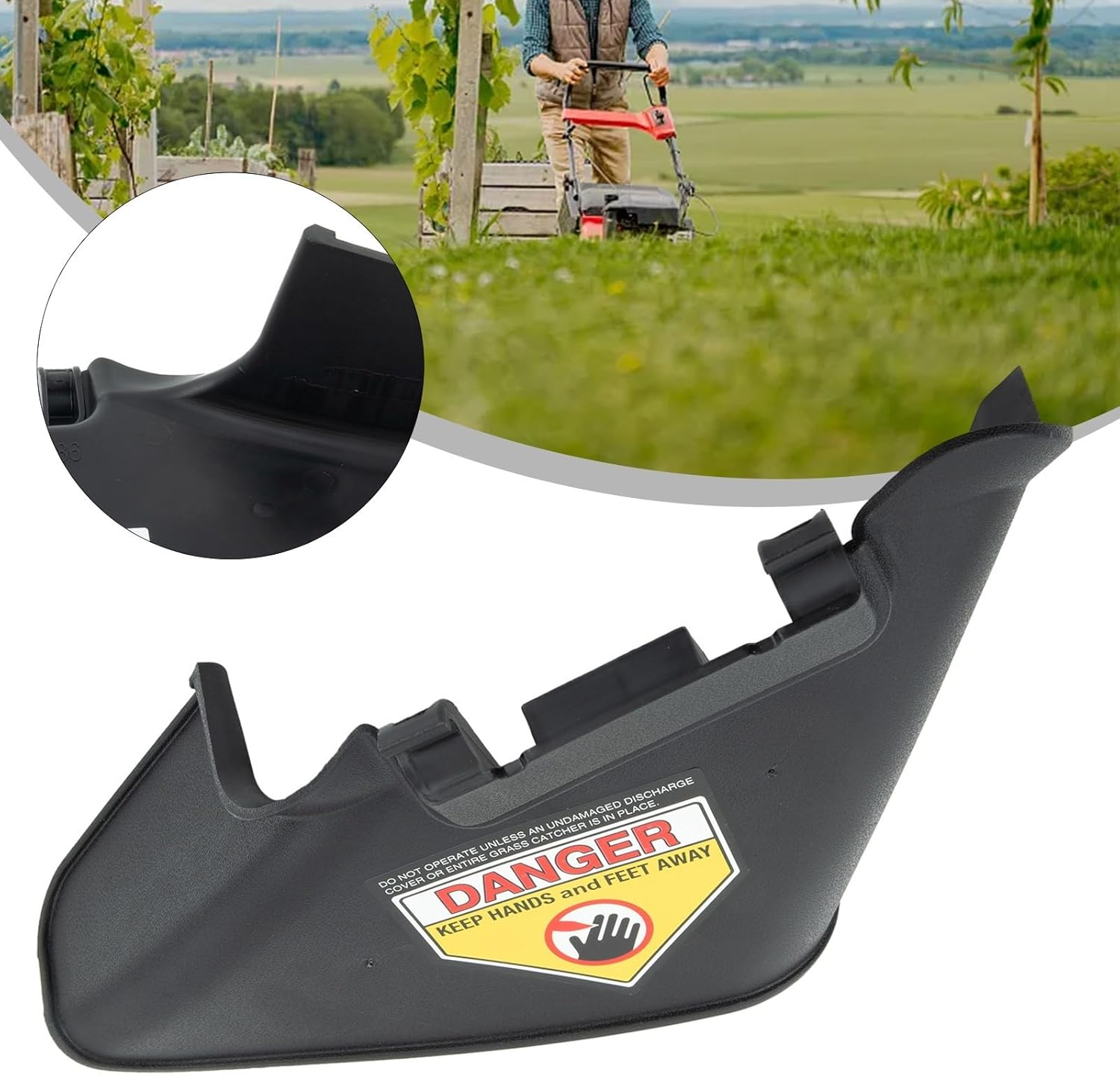 Gbtdoface Side Discharge Chute for Cr- Aftsman, Mower Replacement Parts for 731-07486 Walk-Behind Mower, 2B6GKST719VH588ZHG1A3 image number 5