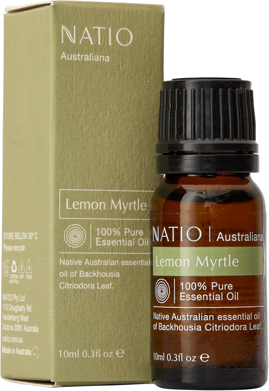 Natio Lemon Myrtle Essential Oil - 10Ml, 100% Pure & Natural, Vegan Friendly, Made in Australia image number 4
