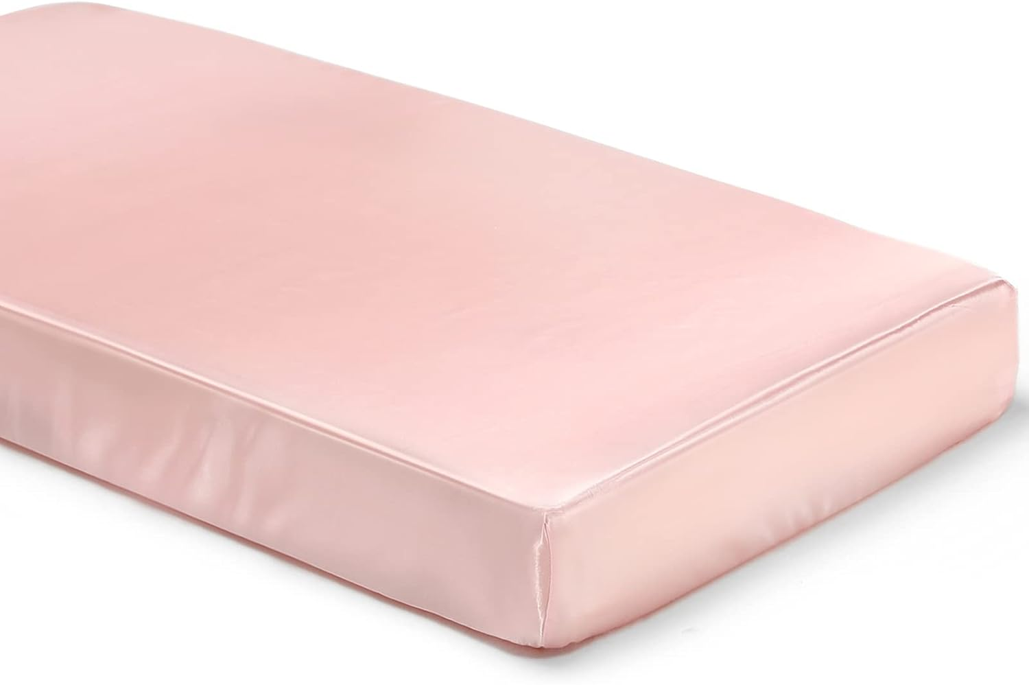 Siinvdabzx Satin Crib Sheets for Baby Hair, Silky Soft Beige Crib Fitted Sheets for Standard Crib and Toddler Mattress, 28 X 52 X 8In (Pack of 1)