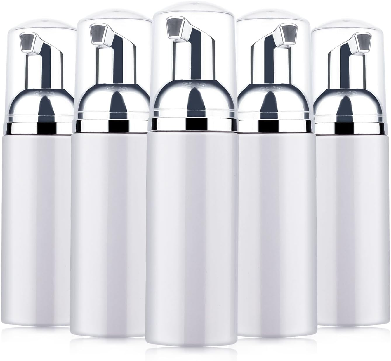 Foam Pump Bottle 60Ml Lash Soap Dispenser Bottle Travel 5Pcs Empty Plasitc Refillable Mini Bottle for Hand Soap Shampoo Lash Cleanser Foam Bottle image number 3