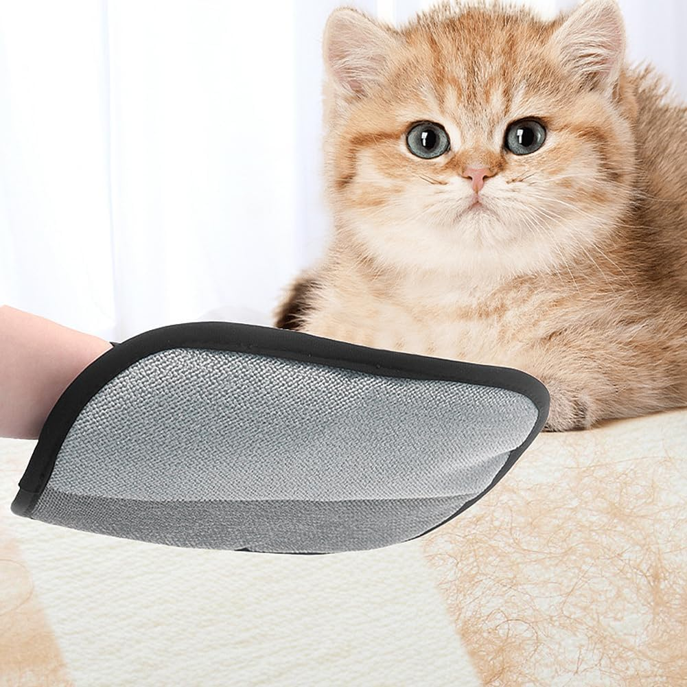 Kiwinvou 3 Pcs Pet Hair Remover Gloves,Reusable Cat & Dog Electrostatic Pet Hair Remover for Couch, Car Seat, Furniture, Carpet image number 5