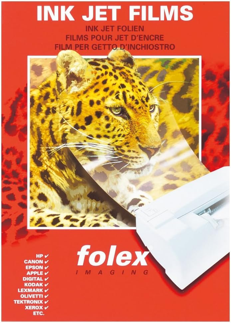 Folex BG-32A3P OHP Film A3 for Inkjet Printers, Pack of 10