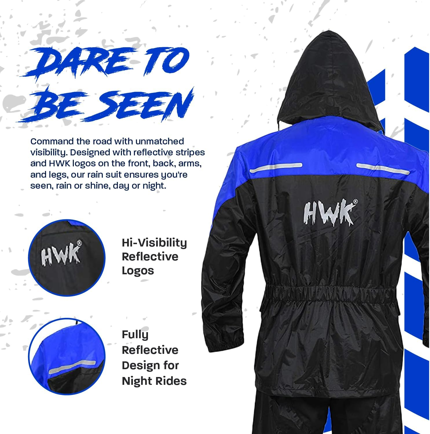 HWK Motorcycle Rain Suit image number 2