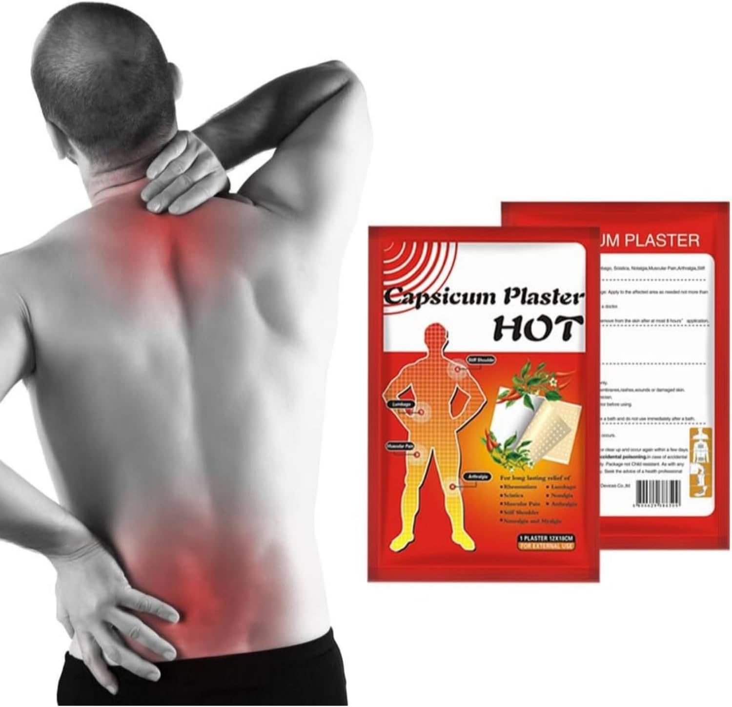 Capsicum Plaster Hot Patch Pain Relieving Large image number 5