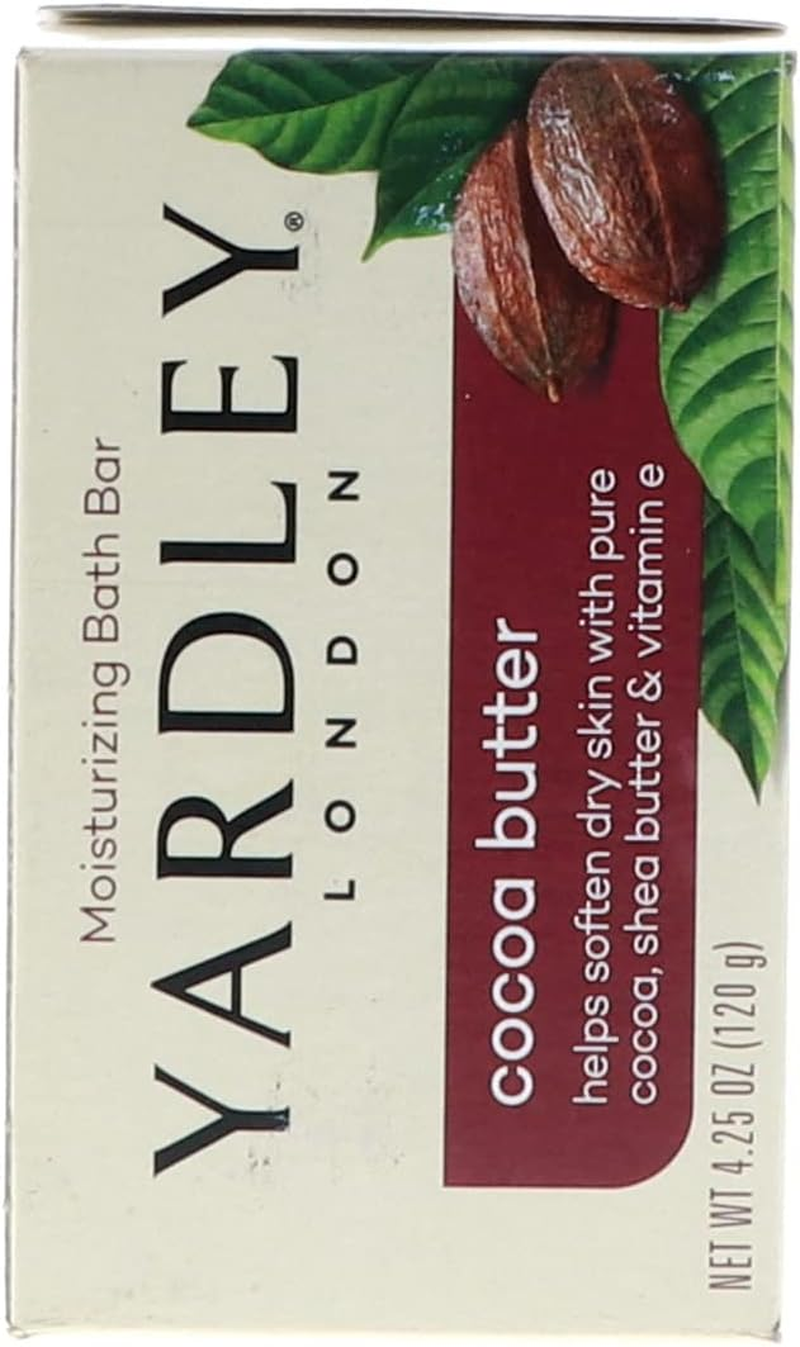 Yardley Moisturizing Bar Cocoa Butter 4.25 Oz (Pack of 2) image number 6