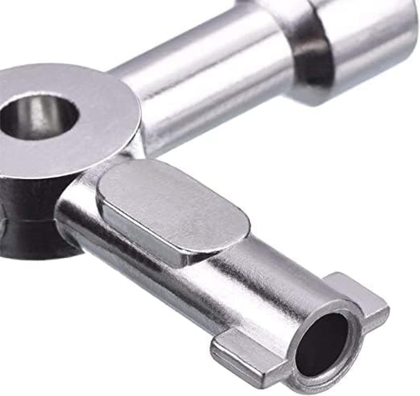 2 Pack Electric Cabinet and Gas Meter Utility 4-Way Key for Multi-Application (Silver) image number 3