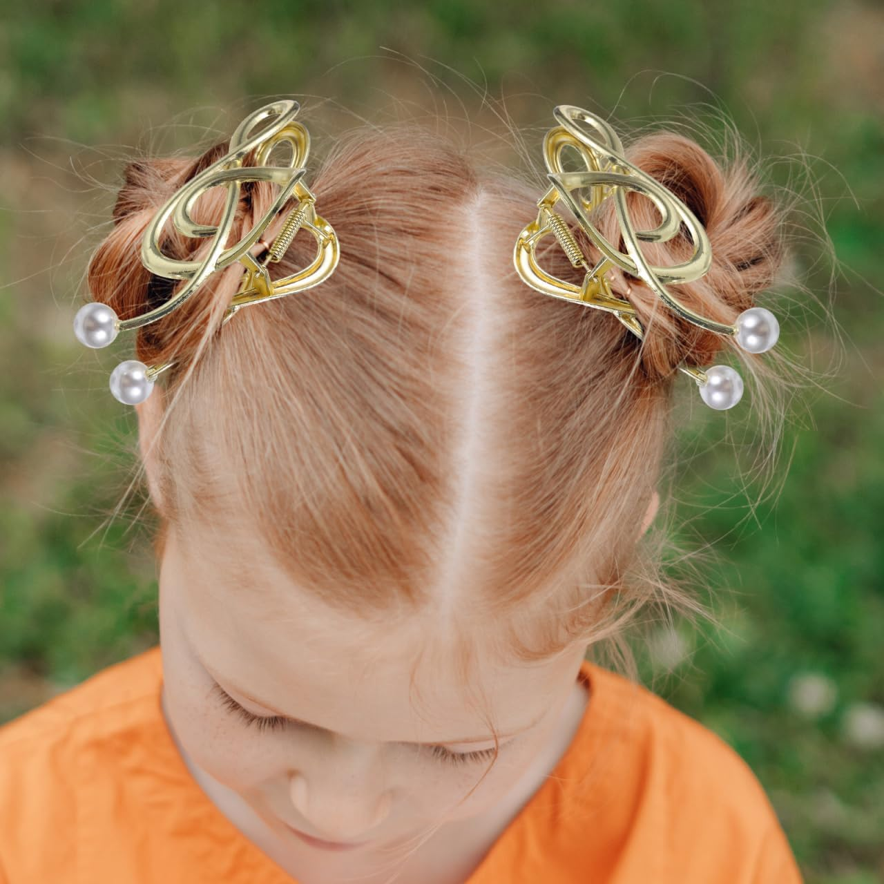 SAFIGLE Pack of 3 Metal Hair Clips Women'S Large Hair Clip with Music Notes Design and Faux Pearl Non-Slip for Thick and Thin Hair Versatile Hair Accessories image number 4