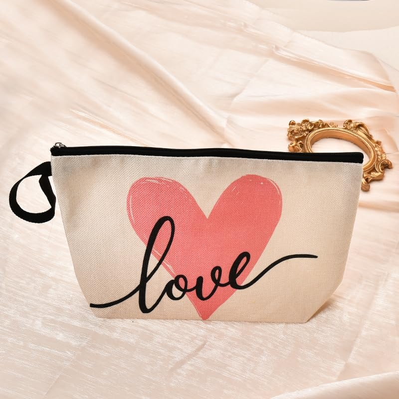 Travel Makeup Bag Cosmetic Bags for Women Girls Valentines Day Gifts for Wife Fiance Anniversary Birthday Gifts for Girlfriend Best Friends Makeup Cosmetic Bag Travel Accessories image number 3