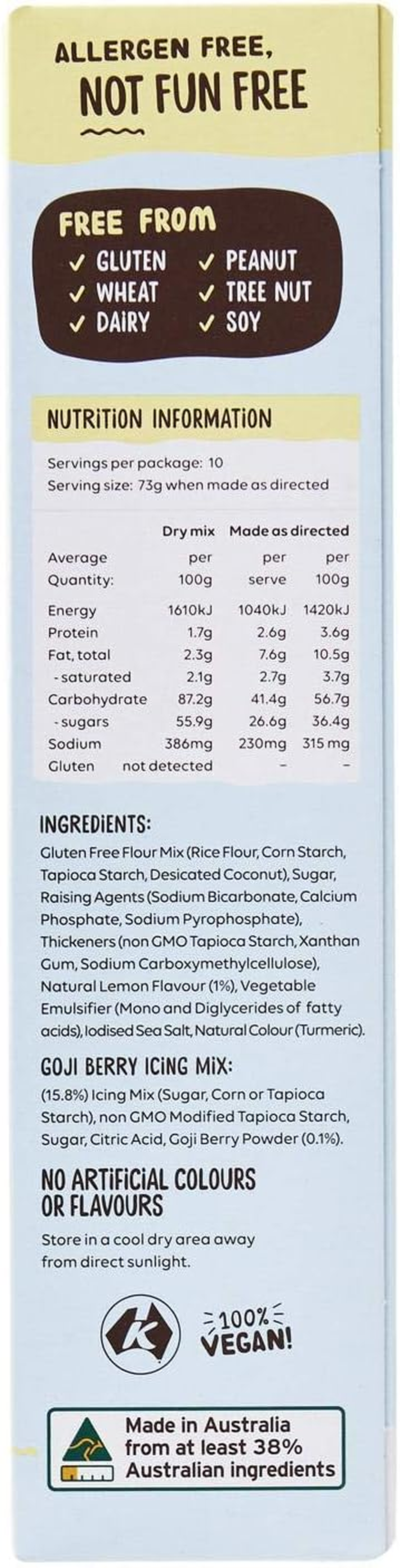 Well & Good Lemon Coco Cake Mix 475 G