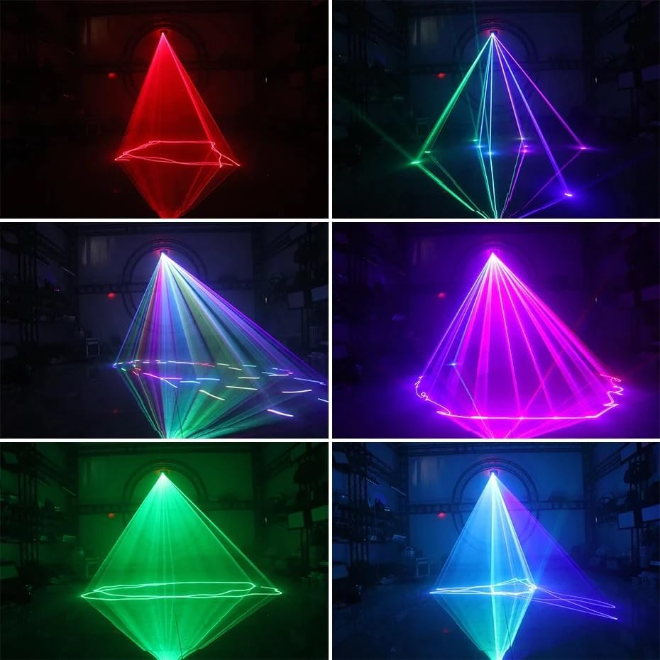 ALIEN 500Mw RGB Laser Beam Line Scanner Projector DJ Disco Stage Lighting Effect Dance Party Wedding Holiday Bar Club DMX Lights