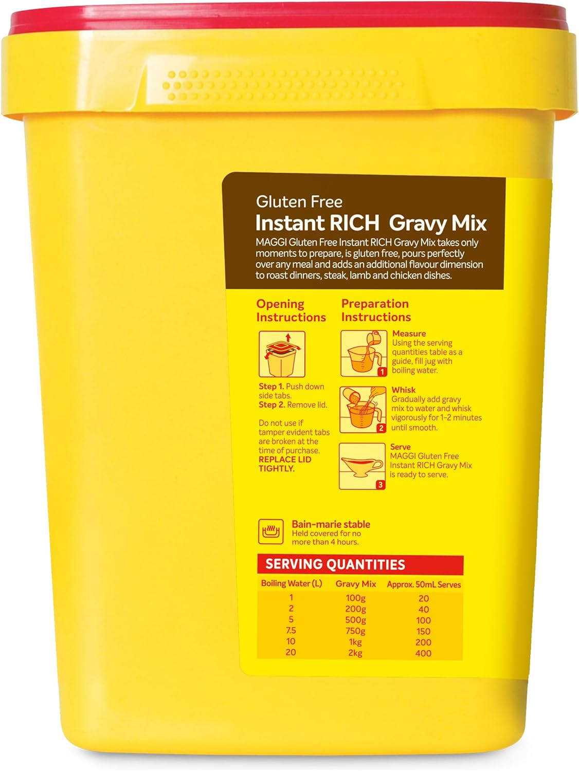 Maggi Gluten Free Instant Rich Gravy Mix 2 Kg image number 3