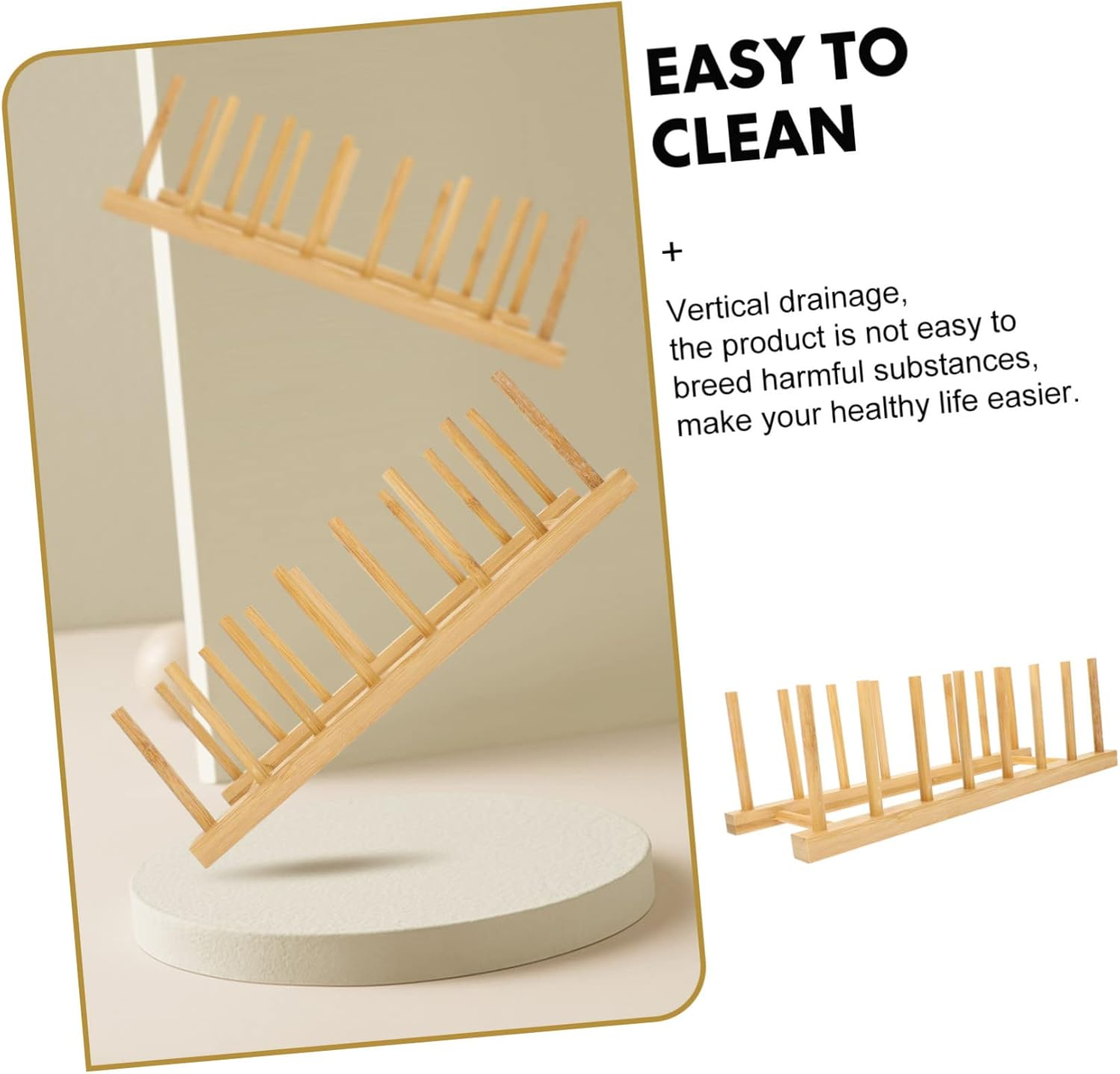 AUTSUPPL Plate Drainer Dish Storage Rack over Sink Dish Drying Rack Kitchen Bowl Holder image number 1