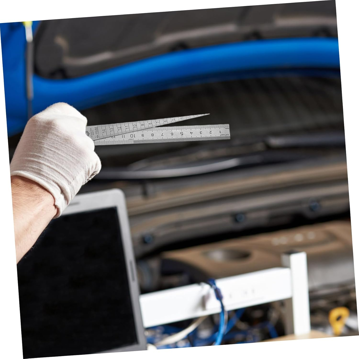 ZUNOXAZ Stainless Steel Gauge for Automotive Use Precision Gauge Tapered Measuring Tool for Car Gaps and Lightweight Design for Easy Portability image number 4