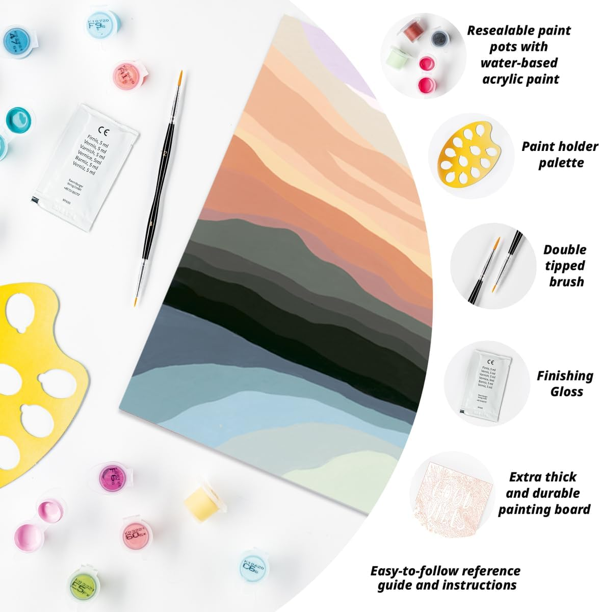 Ravensburger Malen Nach Zahlen 23515 - Minimalistic Landscape - Ab 12 Jahren image number 2