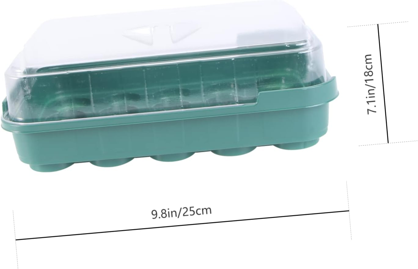 MERRYHAPY 3 Sets Plastic Tray Plant Nursery Tray for Indoor Plant Sprout Propagating Box image number 1