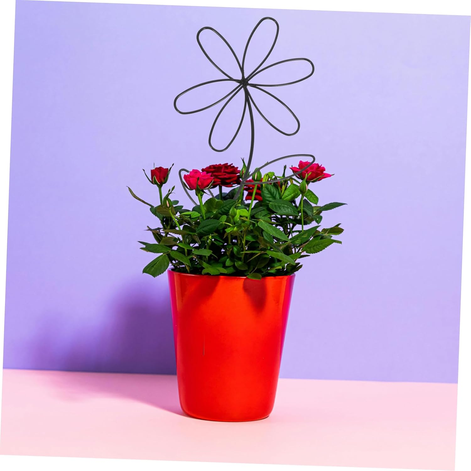 Yardwe 2Pcs Metal Plant Trellis Climbing Rack for Potted Plants Outdoor Heavy Duty Support Garden Supplies image number 3