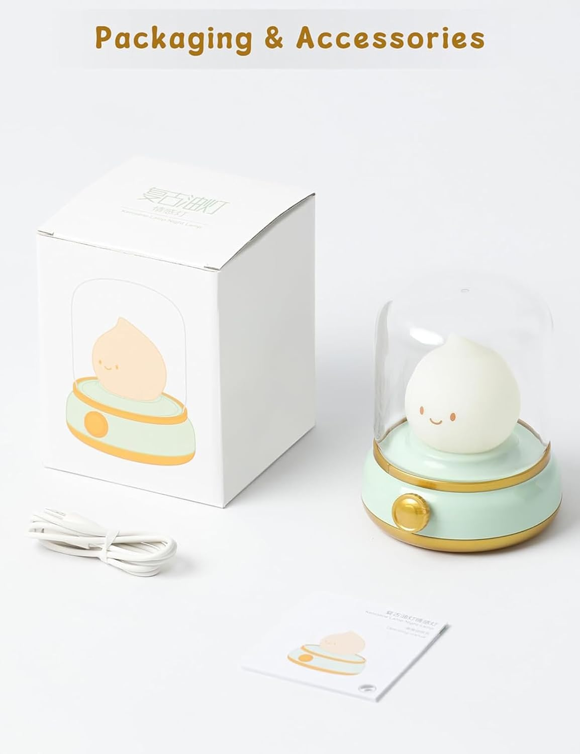 Youker Night Light Kids for Kids Kerosene Lamp with Timer & Candlelight Mode, Dimmable LED Night Light USB Rechargeable Bedroom Night Lamp for Baby Children image number 4