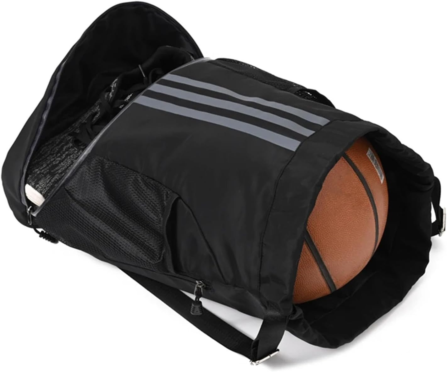 Soccer Bags, Drawstring Backpack Gym Bag with Shoe Compartment and Mesh Pockets for Soccer Basketball Volleyball Football Sports Gym