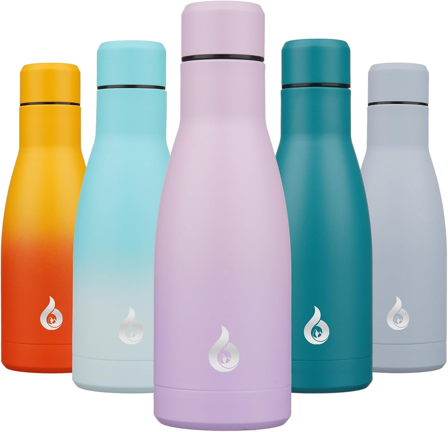 BJPKPK Stainless Steel Water Bottles, 750Ml Insulated Reusable Metal Water Bottle, Keep Cold and Hot, Sea Salt