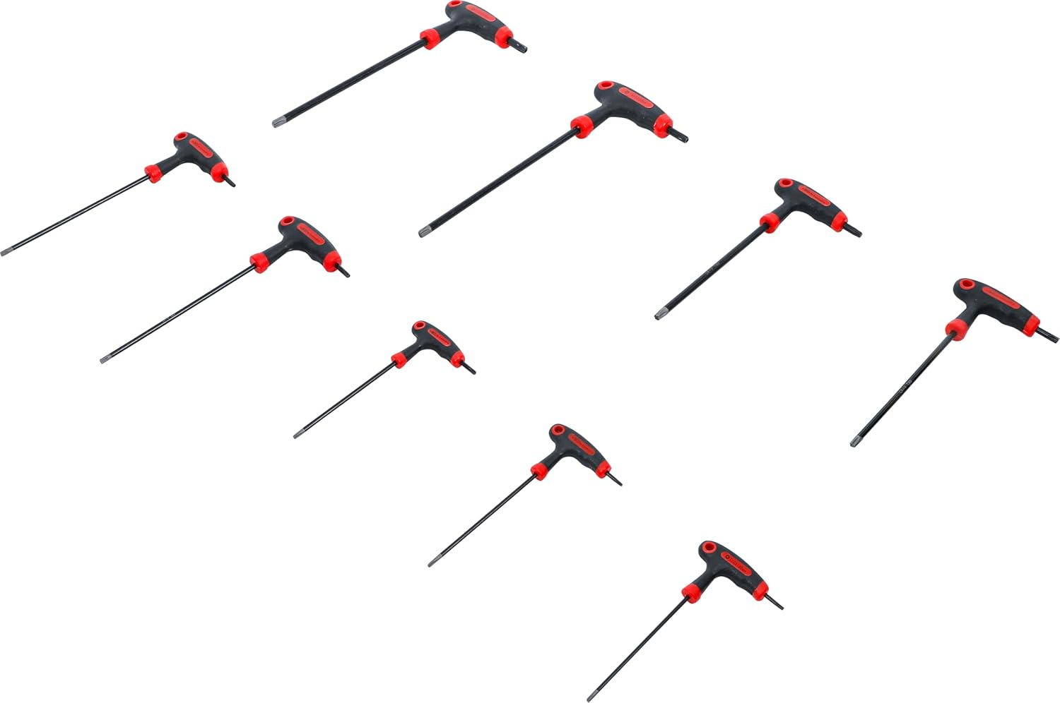 BGS DIY 7880 Screwdriver Set with T-Handle and Side Blade T-Profile (For Torx) with Bore T10 - T50 9-Piece image number 3